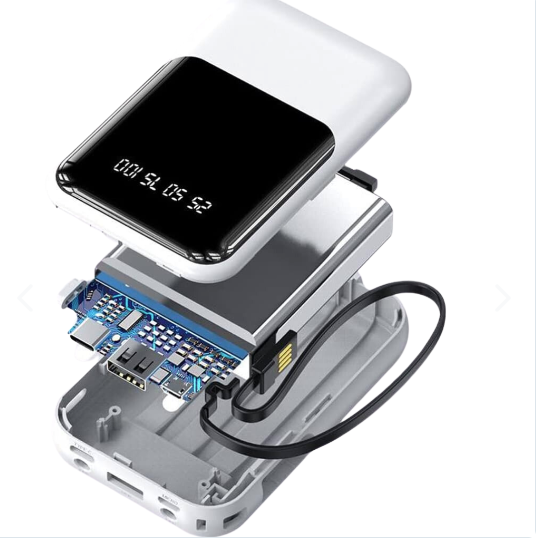 Power Bank Portátil 10000mAh con Cables