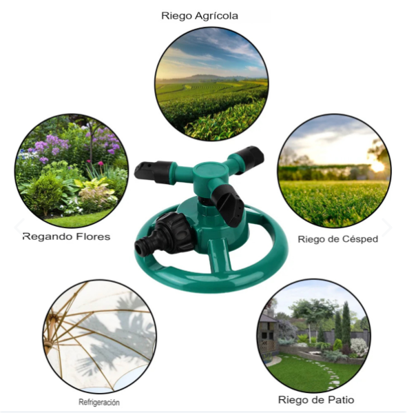 Rociador de Agua Giratorio Automático