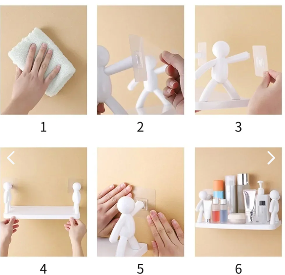 Estante Flotante Autoadhesivo Para Baño