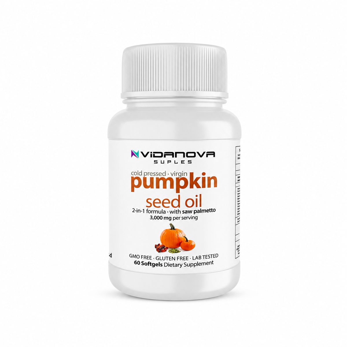 Aceite Semilla Calabaza Saw Palmetto 3000mg 60 Caps
