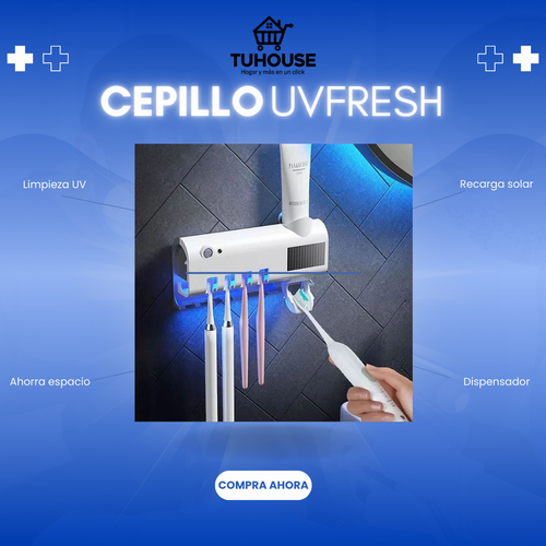 Cepillo UV-FRESH (Soporte Esterilizador de Cepillos)