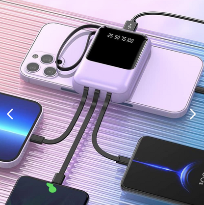 Power Bank Portátil 10000mAh con Cables