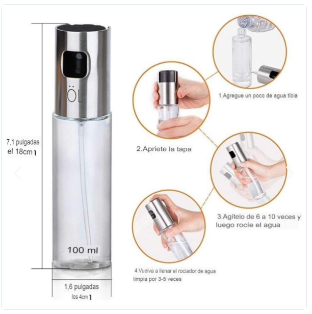 Dispensador de Aceite de Oliva y Vinagre