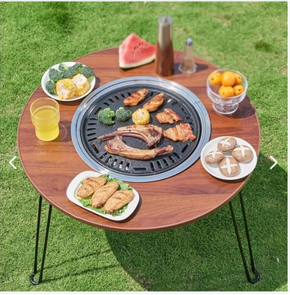 MESA PLEGABLE CON PARRILLA