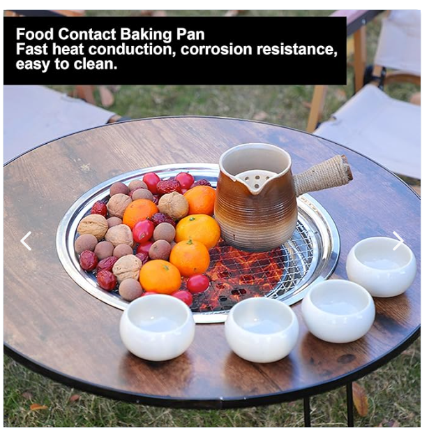 MESA PLEGABLE CON PARRILLA