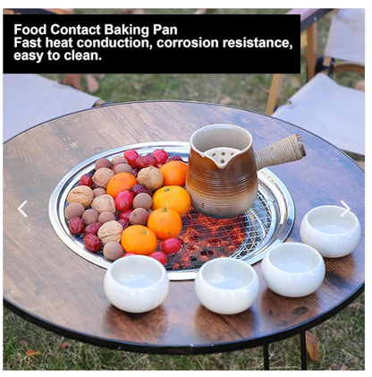 MESA PLEGABLE CON PARRILLA