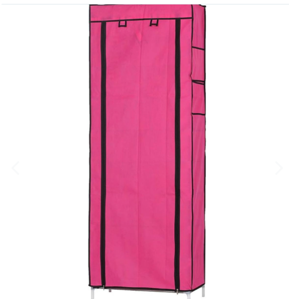 Zapatero de 9 niveles cubierta de polvo