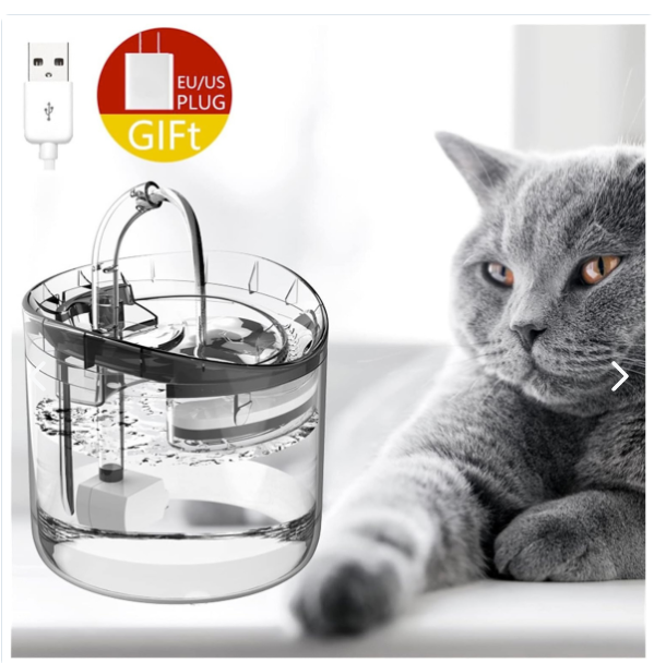 Fuente de Agua Transparente 1.6 L