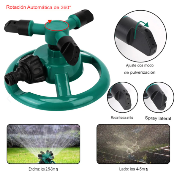Rociador de Agua Giratorio Automático