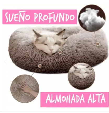 Cama  Mascota Antiestres Felpa