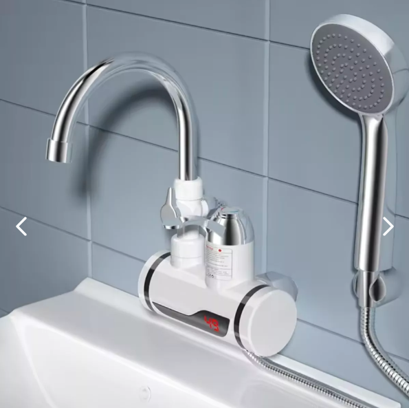 Grifo Lavaplatos Eléctrico Agua Caliente