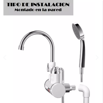 Grifo Lavaplatos Eléctrico Agua Caliente