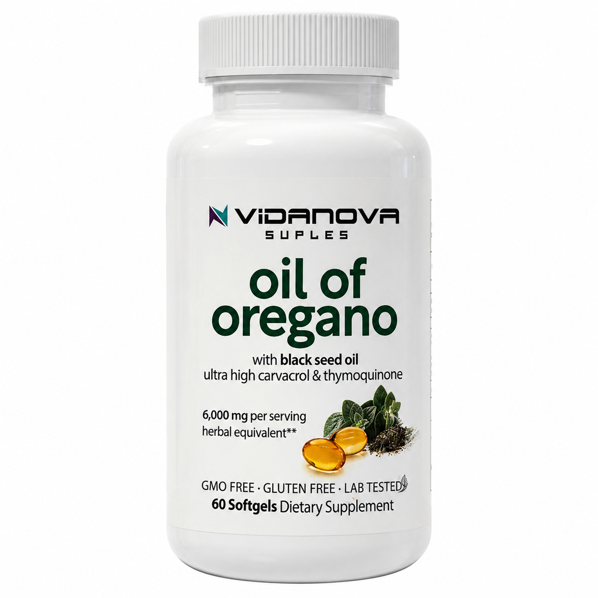 Aceite de Orégano Carvacrol 60 softgels