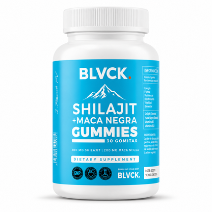 Shilajit + Maca Negra 30 Gummies Energía y Vitalidad