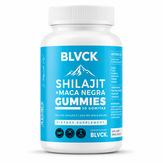 Shilajit + Maca Negra 30 Gummies Energía y Vitalidad